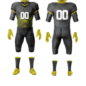 Conjunto de pantalón y Jersey de fútbol americano reversible personalizado de alta calidad suministro de fábrica longitud de manga corta al por mayor - Product Image 6