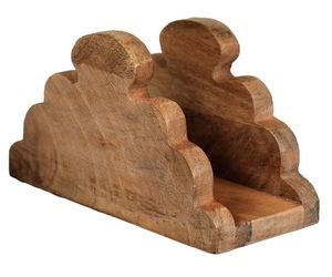 Porte-serviettes en bois artisanal rustique avec design vintage pour table à manger à la maison fête de mariage ferme écologique - Product Image 2