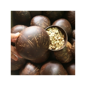 ชามกะลามะพร้าวขัดเงาคุณภาพสูงสำหรับเสิร์ฟชามสมูทตี้ปลอดภัยและเพิ่มสำเนียงเขตร้อนแบบชนบทให้กับโต๊ะอาหาร - Product Image 4