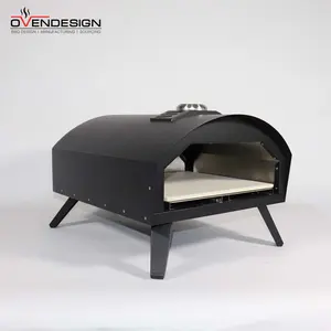 New Design Black Spraying Type 13 Inch Free Standing Pizza Oven Outdoor Gas Powered Pizza Oven For Backyard