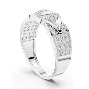 Bague pour femme en diamant de laboratoire de 0,613 carats, clarté VVS-VS EF, disponible en or 18 carats, 14 carats, 10 carats et argent 925, rose, jaune - Product Image 4