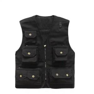Usine personnalisée Portable multi-poches gilet de pêche cyclisme Simple adulte gilet de pêche à vendre - Product Image 5