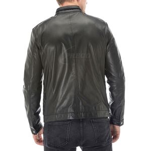 Chaqueta de Cuero de Invierno Entallada para Hombre Más Vendida |   Estilo Urbano |   Tela de Lona Impermeable - Product Image 2
