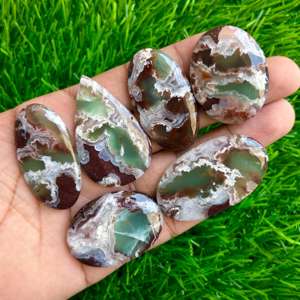 Vente en gros naturel Aquaprase Cabochon pierres précieuses en vrac mélanger la forme pour l'utilisation de bijoux - Product Image 3