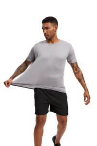 เสื้อยืดแขนสั้นสำหรับผู้ชายผ้าคอตตอน100% ลำลองคุณภาพสูงผ้า180กรัมแห้งเร็วสวมใส่สบายสำหรับฤดูร้อน - Product Image 3