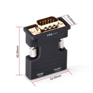 Farsince HDMI nữ để VGA Nam Adapter chuyển đổi với âm thanh cho máy tính - Product Image 3