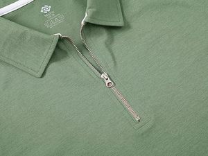 ชุดเซ็ตเสื้อผ้าผู้ชายฤดูร้อนขายส่ง แบบลำลอง ซิปหน้า สองชิ้น กางเกงขาสั้น ระบายอากาศได้ดี เอวยืดหยุ่น ผลิตด้วยวิธีการถักทอ - Product Image 6