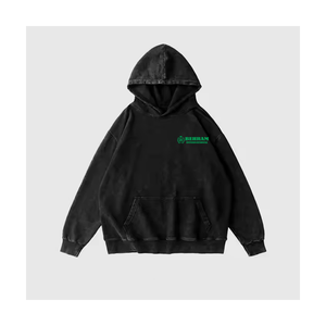 Sweat à capuche thermique oversize pour homme avec logo personnalisé, en molleton/éponge française, polyester/coton, teint uni, 340g - Product Image 5