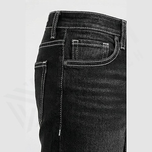 Nouveauté : Jeans en denim personnalisés avec poches extérieures de votre marque, impression personnalisée, couleur personnalisée, pantalon slim extensible, vente en gros - Product Image 5
