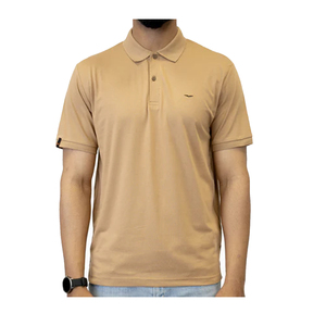 POLO de Color sólido deportivo informal para hombre, Jersey de manga corta con cuello abotonado, Camiseta deportiva de tela de 220g con cuello levantado a la moda - Product Image 1