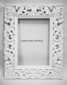 Miroir mural surdimensionné avec cadre en bois conçu dans un style antique parfait pour la décoration intérieure élégante de la maison - Product Image 1