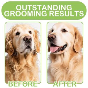 หวีกรูมมิ่งสุนัขดีไซน์เรียบง่าย พร้อมฟันสแตนเลสและด้ามจับกันลื่น หวีโลหะสำหรับสุนัข ช่วยกำจัดขนพันกัน - Product Image 5