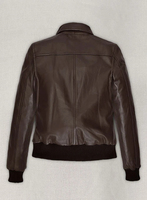 Blouson bombardier en cuir véritable femme porté par Kendall Jenner