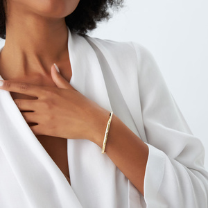 กำไลเพชรโมอิสซาไนต์ระดับพรีเมียม VVS เงางามเรียบเนียน ทองคำแท้ 14K ชุบโรเดียม ได้รับการรับรองจาก IGI เครื่องประดับเจ้าสาวสำหรับผู้หญิง - Product Image 4