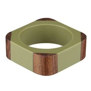 Anneaux de serviette en bois faits à la main de haute qualité pour mariages anniversaires et autres occasions caractéristiques stockées - Product Image 2