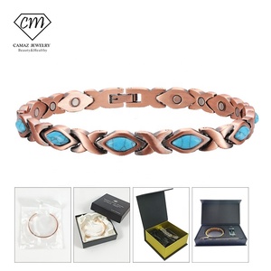 Pulsera Magnética de Cobre Puro, Terapia de Bioenergía, Pulseras de Cobre Auténtico con Imanes <span class=keywords><strong>para</strong></span> Hombres y Mujeres - Product Image 1