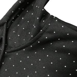 เสื้อฮู้ดดี้ผู้ชายแบบซิปเต็มตัว ลายเรียบ ปักลายเพชร ดีไซน์ดิจิทัลสั่งทำพิเศษ สไตล์ลำลองใส่ได้ทุกวัน ทรงปกติ แฟชั่นใหม่สำหรับฤดูหนาว - Product Image 2