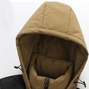 Veste matelassée en toile 100% coton pour homme, tendance hiver, col montant, veste sans manches, couleur unie, coupe-vent, haute qualité - Product Image 4