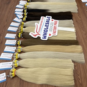 Extensions de cheveux en vrac de qualité supérieure, cheveux humains vietnamiens, cuticules alignées, différentes couleurs, vente en gros - Product Image 4
