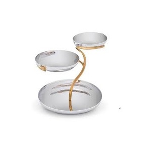 Soporte de pastel hecho a mano con recubrimiento en polvo de oro de diseño Venta caliente duradero de alta calidad soporte de pastel de metal al por mayor en precio al por mayor - Product Image 5