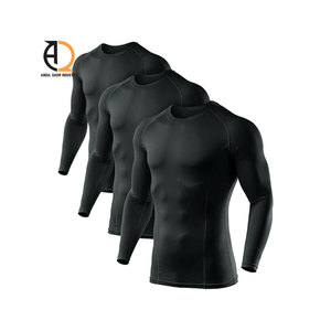 Camiseta Deportiva de Manga Larga para Hombre, Diseño Moderno, Color Sólido, con Impresión de Logotipo Personalizado, Venta al por Mayor - Product Image 6