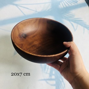 ชามสลัดอะคาเซียเป็นมิตรกับสิ่งแวดล้อมสีน้ำตาลช็อคโกแลตชามผักสลัดผลไม้เหมาะสำหรับการปรับแต่งโยเกิร์ตปั่น - Product Image 5