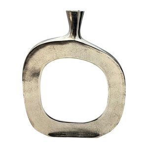 Vase de table moderne en aluminium personnalisé en gros Vase à fleurs de meilleure qualité fini en nickel décoratif pour la maison ou le bureau - Product Image 6