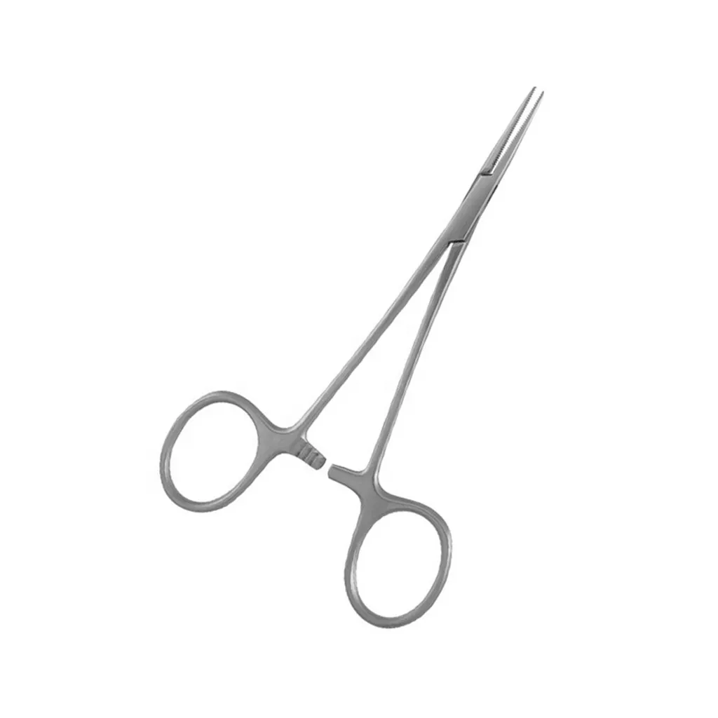 Stainless Steel Mosquito Forceps Straight Curved Scissors Shape Serrated Jaw Forceps (FREE SHIPPING) by CECOSURE
