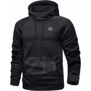 Sweat à capuche d'hiver pour hommes avec poche kangourou Impression numérique 100% Coton Polaire Séchage rapide Respirant Outdoor Pullover Hoodie - Product Image 1