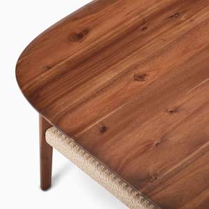 Mesa de centro de sofá doble moderna Simple de alta calidad de madera maciza para sala de estar o dormitorio-Tatami para hoteles - Product Image 4