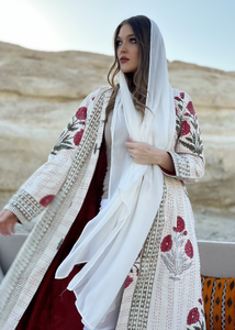 Indio Floral Kantha Robe Mujer Chaqueta larga Algodón Kantha Robe Indio Chaqueta acolchada Bata Ropa de playa Vestido - Product Image 6