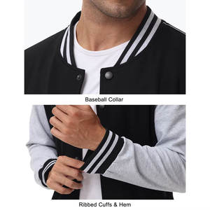 Veste de survêtement pour homme, col montant décontracté, logo personnalisé sur le devant, 100% coton, imperméable, respirante, nouvelle arrivée - Product Image 6