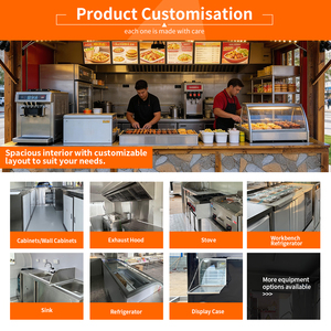 Remolque de Comida Móvil Grande Personalizado, Carritos de Helados y Frutas en Venta, Vehículo para Frutas y Verduras - Product Image 5