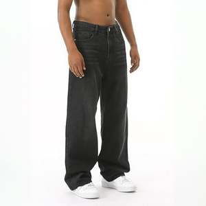 Noir Gris Denim Jeans Pantalon Hommes Automne Noir Bleu Foncé Straigh Hommes Jeans Pantalon Classique Caaual Coton Stretch Taille 40 42 44 - Product Image 4