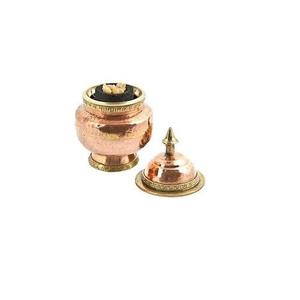 Modern Copper Wooden handle <b>Aroma</b> <b>Diffuser</b> Handcrafted Essential incense Burner Steel Top for Home Spa Use Elegant - Product Image 4