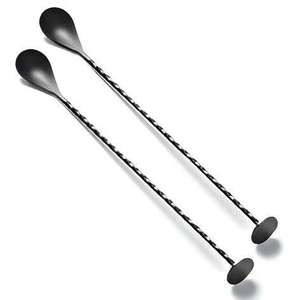 Portable & Disposable Gold <b>Cocktail</b> <b>Stirrer</b> Bar Spoon with Long Sea Shell Handle Swizzle Sticks for Drinks Mixing Metal Tool - Product Image 5