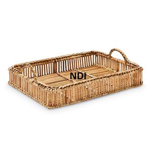 Bandeja de Bambú para Servir Té, Café y Desayunos, con Acabado Natural, Vajilla y Utensilios para Servir en Mesa, Uso en Catering - Product Image 1