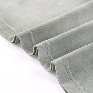 T-shirt 100% coton teint en couleur unie pour homme, avec col rond classique et manches courtes, de qualité supérieure - Product Image 3