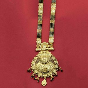 Vente en gros mariage traditionnel 24K plaqué or Micro Long Mangalsutra usure quotidienne avec finition or pour les femmes mariées - Product Image 3