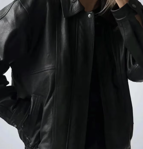 แจ็กเก็ตหนังสำหรับผู้หญิงแจ็กเก็ตหนังสำหรับเสื้อผ้าแฟชั่นออกแบบโลโก้ได้ตามต้องการ - Product Image 6