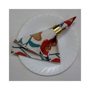 ผ้าปูโต๊ะผ้าฝ้ายแท้ปักลายบล็อกทำด้วยมือสำหรับใช้ในร้านอาหารดีไซน์ใหม่ใช้ซ้ำได้ - Product Image 5