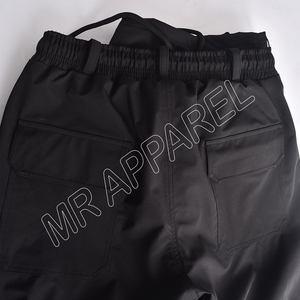 กางเกงสกีสีดำโอเวอร์ไซส์สำหรับผู้ชายกางเกงสโนว์บอร์ดมีเชือกผูกเอวกางเกงสกี - Product Image 4