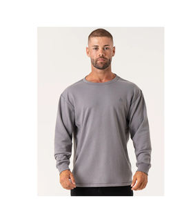 Sudadera con Capucha Gris Hierro, Estilo Invernal y Otoñal, Estilo Casual Americano, Tendencia Retro, Lavada y Desteñida, con Cierre, Sudadera Casual para Hombre - Product Image 1