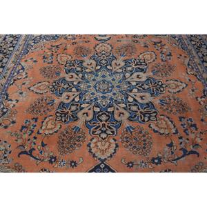 Alfombra Turca Vintage, Alfombra de 0.8x12.6 pies, Alfombra Oriental Azul y Naranja - Product Image 5