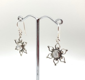 Boucles d'oreilles en pierre de lune bijoux pour femmes bijoux en argent de style bohème en argent sterling 925 boucles d'oreilles faites à la main cadeau pour - Product Image 2