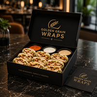 Boîtes d'emballage personnalisées avec logo AT PACK |   Boîtes d'emballage alimentaire jetables pour shawarma, sandwichs et plats à emporter des restaurants