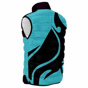 High Quality Sleeveless Puffer <b>Vest</b> Stand Collar Customized Wholesale Winter Jacket Zippered Pockets Compact Foldable Design - Product Image 2