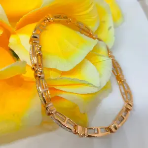 สร้อยข้อมือเทนนิสมอยส์ซอไนท์ทรงกลม12กะรัตสำหรับทุกเพศชุบทองสีเหลืองเงินสเตอริงสำหรับงานแต่งงานของขวัญงานหมั้น - Product Image 6