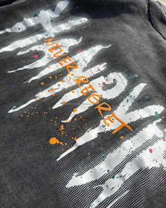 Personnalisé Vintage Hommes Lourd Col Ras Du Cou Surdimensionné T-Shirt Lavage À L'acide Sun-Faded Sérigraphie Conception Streetwear Style - Product Image 6