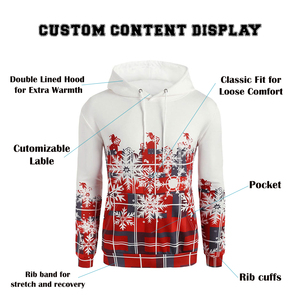 Sweat à capuche sublimé pour homme 100% polyester résistant à la décoloration Tissu doux et respirant Vêtements de sport OEM/ODM disponible - Product Image 5
